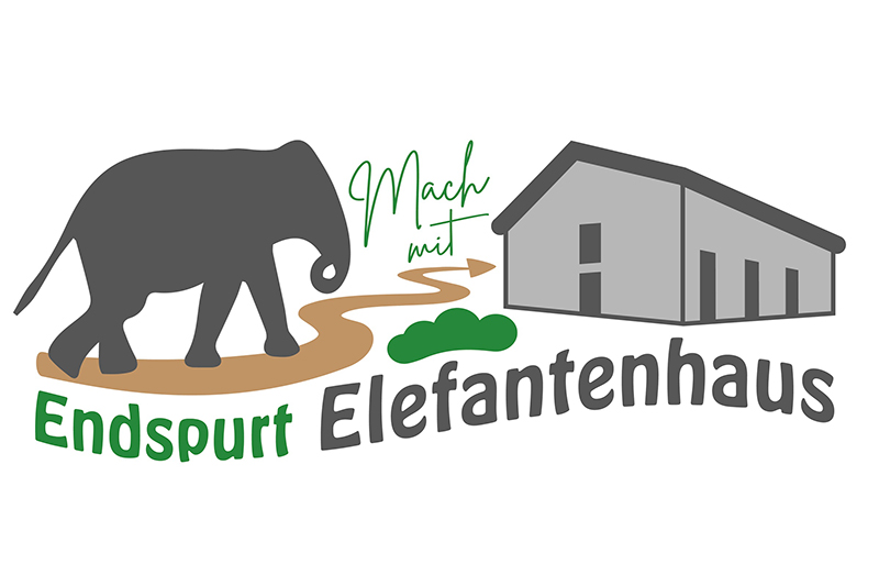 Endspurt Elefantenhaus Logo minimiert